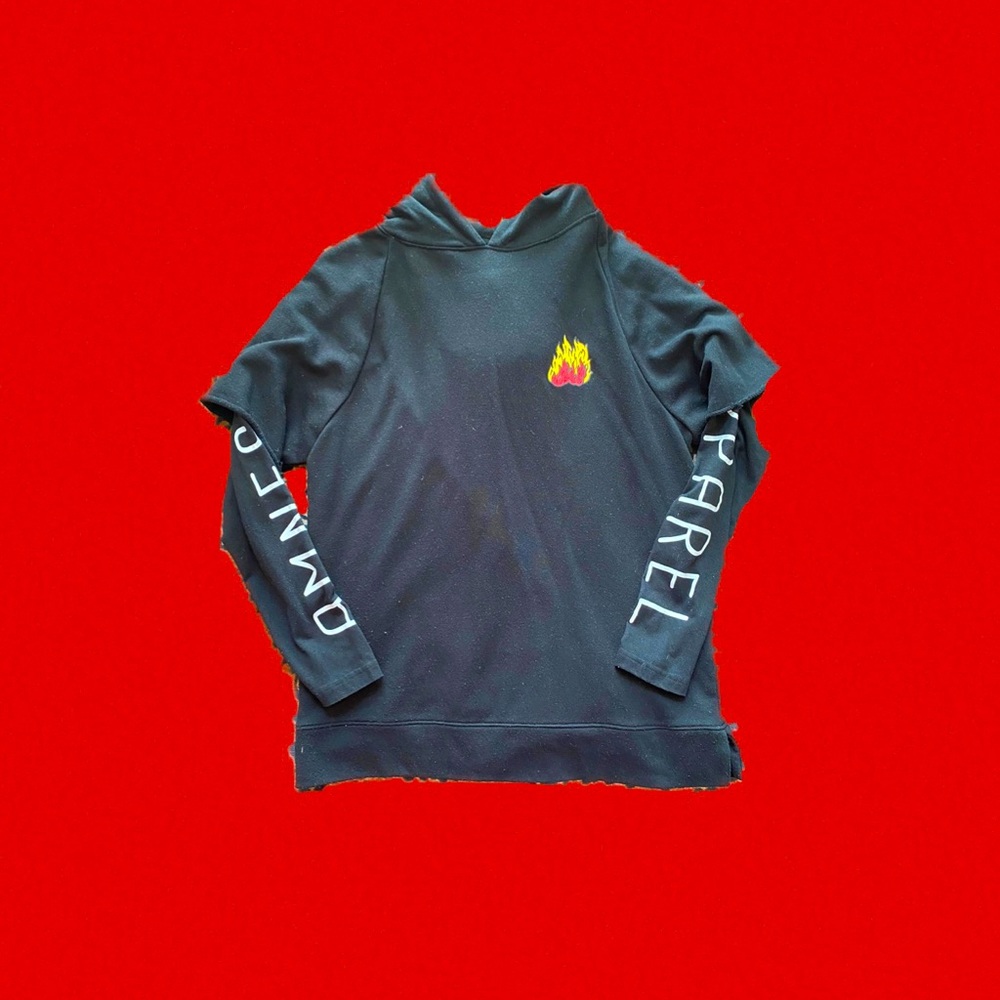 Amnesia Brand Fire Graphic Hoodie